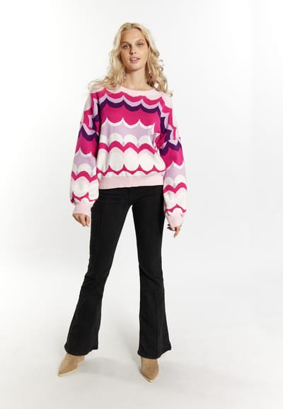 IZIA Jumper Dames Roze Veelkleurig