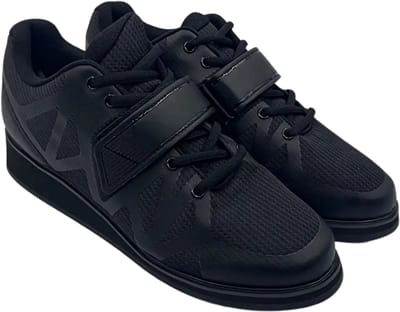 Bovista Powerlift Schoenen - Powerlifter - Weightlifting - Squat - Gewichthef - Gym Schoenen - Sneaker - Zwart - Maat 40
