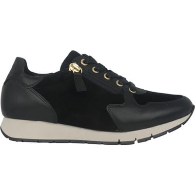 Gabor 52.488.37 - dames sneaker - Zwart - maat 35 (EU) 2.5 (UK)