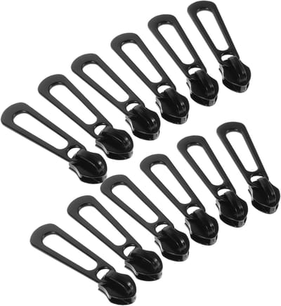 Universele Ritsen - Reparatieset Kleding - Tassen Jassen - Duurzame Aluminiumlegering - 4.5 cm - Zwart