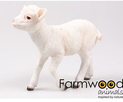 Lam spring staand 20x8,5x18 cm Farmwood Animals