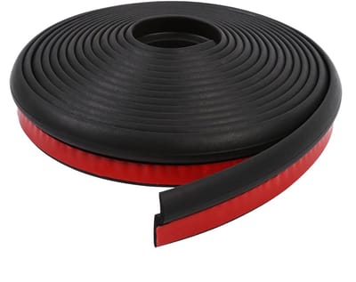 By shayne - Z Shape Rubber Seal - Geluidsisolatie - 4M Lang - Zijkant Auto - Zwart - Voor Vensters en Deuren