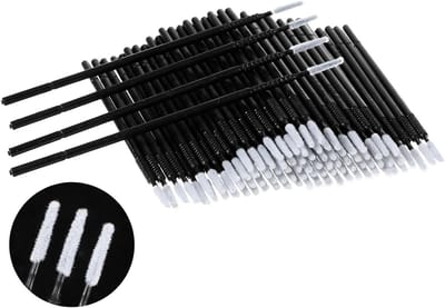 200pcs Micro Applicator Brushes voor Oogmake-up, Wimpers en Lippen - Precisie Micro Swabs en Mascara Wands voor Eyelash Extensions en Eyebrows