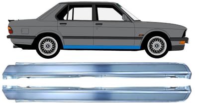 Volledige dorpel voor BMW 5 E28 1981-1987 / Links + Rechts / Set
