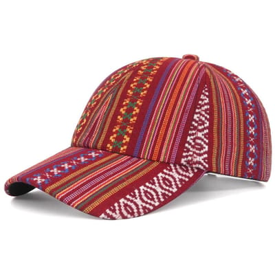Bohemian Baseballpetten voor Mannen Vrouwen Retro Print Zonneklep Trucker Petten Zomer Buiten Zonbescherming Verstelbare Snapback Hip Hop Pet (as the picture,Adjustable) brown