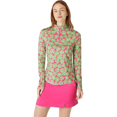 Callaway Golfshirt met bloemenprint voor dames (Roze)