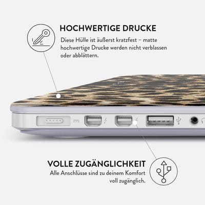 Burga Hardshell Cover Geschikt voor de MacBook Air 13 inch (2022) / Air 13 inch (2024) M3 chip - A2681 / A3113 - Player