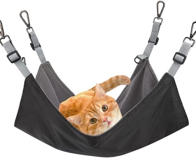 Daity Hangmat voor kattenkooien - dubbelzijdige hangmat voor katten - fretten - ratten - konijnen - kleine honden of andere huisdieren