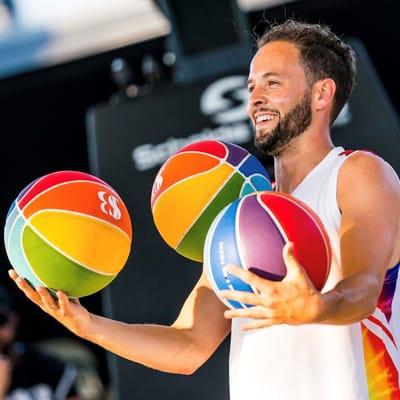 Showcase Basketball Rainbow - Basketbal - indoor & outdoor - deep channel maat 7