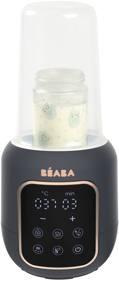 Béaba Multi Milk Flessenwarmer - 5-in-1 - Sterilisator & Opwarmer - Touchscreen - Grijs