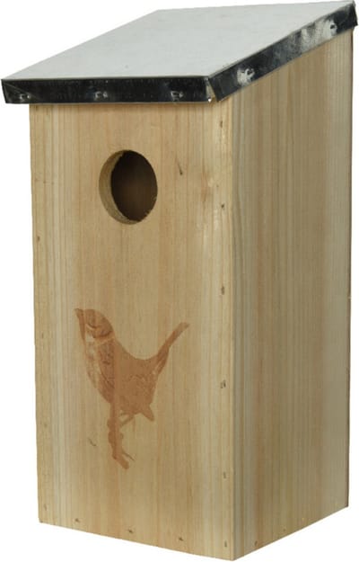Vogelhuisje/nestkastje van vurenhout met formaat 12 x 13,5 x 26 cm - Broedseizoen vogels