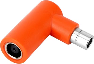 Adapter Kabel - Connector Omvormer - Energie Overzetten - 90 Graden Hoek - 3.5 x 3.4 cm - Oranje