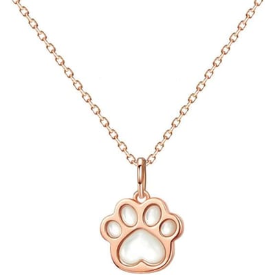 18K Goud Witte Schelp Berenklauw Hanger Au750 Kleurrijk Goud Ingelegd Jade Schattig Ins Stijl Mode Persoonlijkheid Gouden Ketting beige