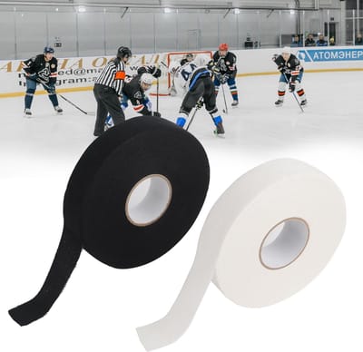 Dailygoods- IJshockey Tape Slijtvast - Zelfklevend - Antislip - 2 Stuks - 2,5 cm x 25 m - Geschikt voor Hockey/Golf/Tennis - Hockey Grip Tape