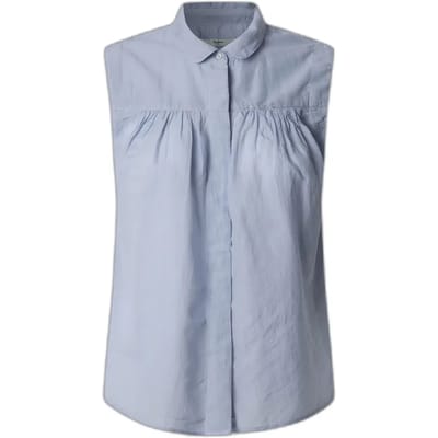 Pepe Jeans Derby Mouwloos Shirt Blauw M Vrouw