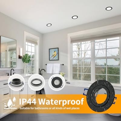 LED Inbouwspot 4 Stuks, IP44 Waterdicht, Aluminium, Rond, Voor Binnen en Buiten