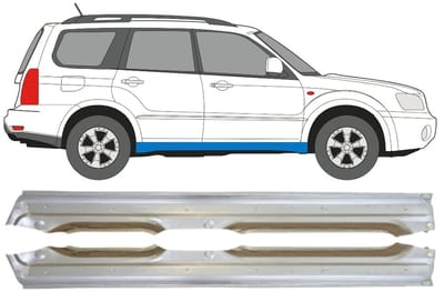 Volledige dorpel voor Subaru Forester SG 2002-2008 / Links + Rechts / Set