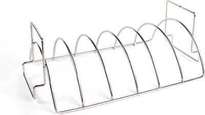 YAKINIKU Sparerib Rek - LARGE - 6 Stuks - RVS - Rib Rack Houder - Kamado Accessoire