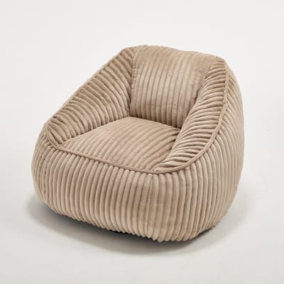 Zitzak - Loungestoel - Memory Foam - Chenille - Woonkamer & Slaapkamer - Camel Bruin