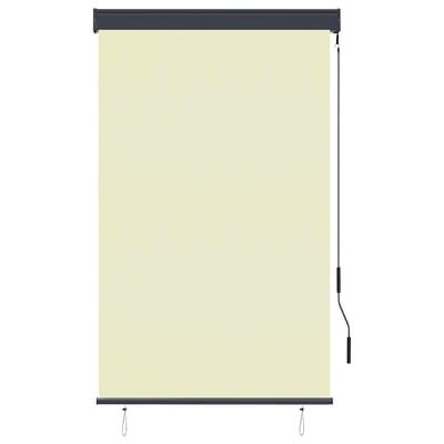 vidaXL - Rolgordijn - voor - buiten - 100x250 - cm - crème
