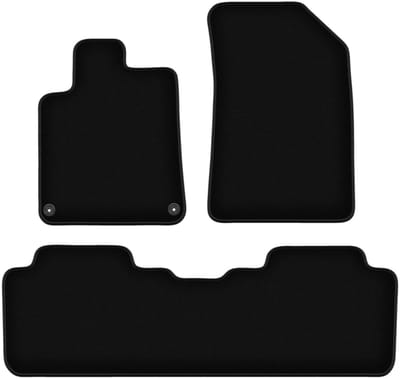 BASIC zwarte veloursmatten voor: Peugeot 407 coupé, sedan, stationwagen, SW (2004-2011)