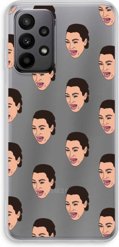 Case Company® - Hoesje geschikt voor Samsung Galaxy A23 hoesje - Ugly Cry Call - Soft Cover Telefoonhoesje - Bescherming aan alle Kanten en Schermrand
