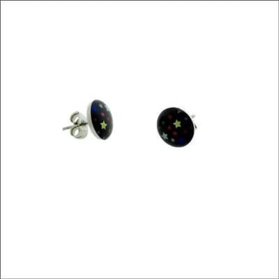 Aramat Jewels | Oorbellen | Vrolijke Sterren Oorbellen - Hoogwaardig Multikleur Staal | | | |10mm | Staal | Kinderen, Volwassenen | Verkleurd niet
