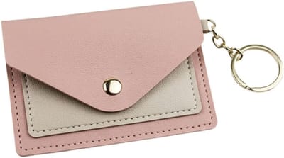 Kaarthouder Portemonnee - Creditcardhouder Sleutelhanger - Veilig Opbergen - RFID Bescherming - 11 x 8 cm - Roze