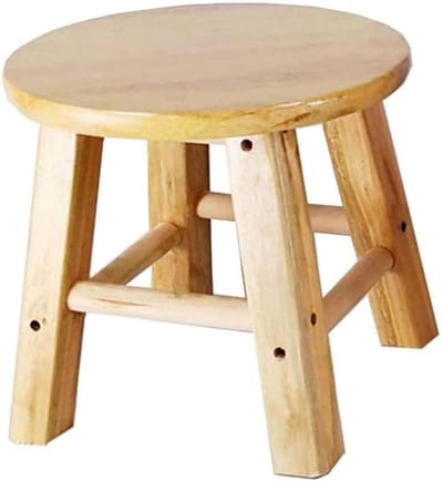 Ottomaanse kruk - Voetenbank poef - Ontspanning thuis - Massief houten poten - 25x25cm - Niet gespecificeerd
