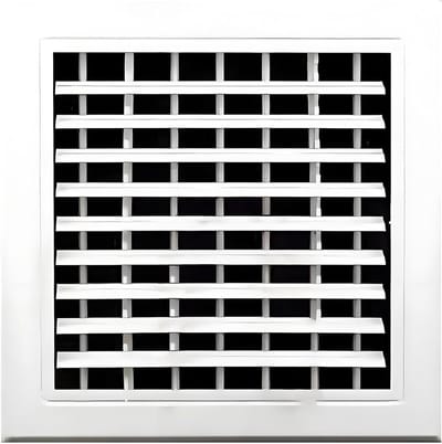 Ventilatierooster Aluminium - Lucht Uitlaat - Ventilatie Verbeteren - Verstelbaar Ontwerp - 60x60 cm - Wit