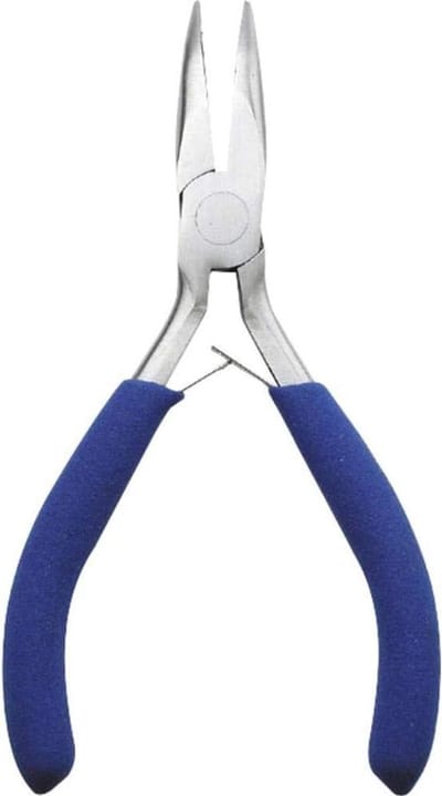 Elektronica Punttang - Gebogen Tang - Precisiewerk - Ergonomisch Handvat - 120 mm - Grijs