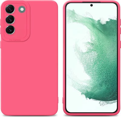 Cadorabo Hoesje geschikt voor Samsung Galaxy S22 PLUS in FLUID ROOD - Beschermhoes gemaakt van flexibel TPU silicone Cover Fluid Case