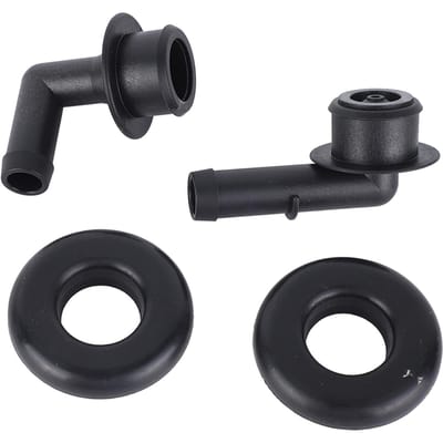 Ontluchtingsventiel Elleboog Rubber 53013360AA Sterke Structuur Vervanging voor Grand Cherokee 4.0 1991 tot gray