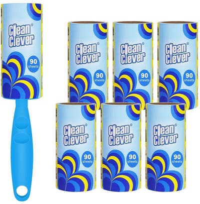 Dailygoody - Pluisroller - Dierenharen verwijderen - 540 vellen - Super kleefkracht - Geschikt voor tapijten en kleding - Ideaal voor huisdieren