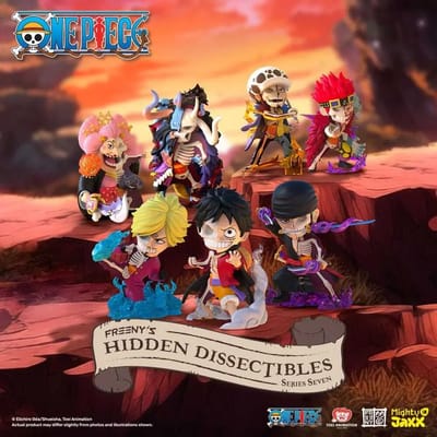 Verzamelaarsbeeldje Mighty Jaxx One Piece: Freeny's Hidden Dissectibles Wano Blind Box Display (x6)