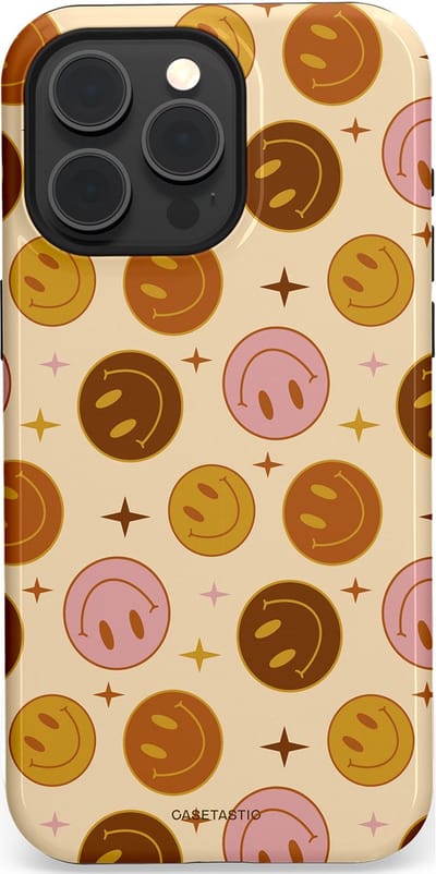 Casetastic Hoesje Geschikt voor Apple iPhone 15 Pro Max Magsafe - Stijlvolle Beschermende Duo-layer Case - Geluk