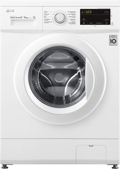 LG GD3M108N3 - 8/5 kg Was-droogcombinatie met Direct Drive motor - Beste zorg met 6 Motion