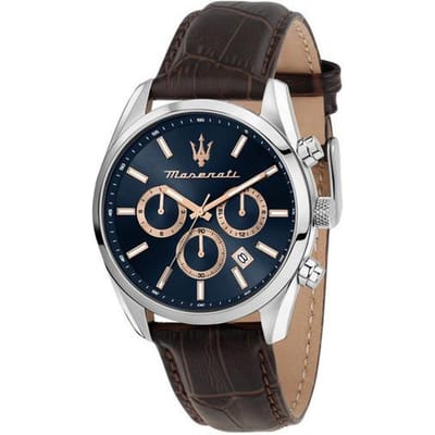 Maserati Attraction Limited Edition Chronograaf Blauwe Wijzerplaat Quartz R8851151003 Herenhorloge blauw