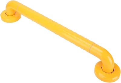 Badkamer Handgreep - Veiligheidshandgreep Douche - Veiligheid Verhogen - Roestvrij Staal - 50cm - Geel
