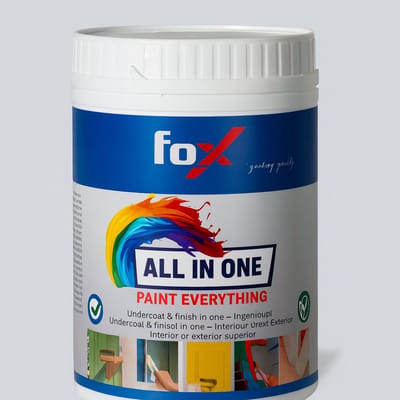 Verf - Fox ALL INN ONE 1 Liter- verf voor alle ondergronden