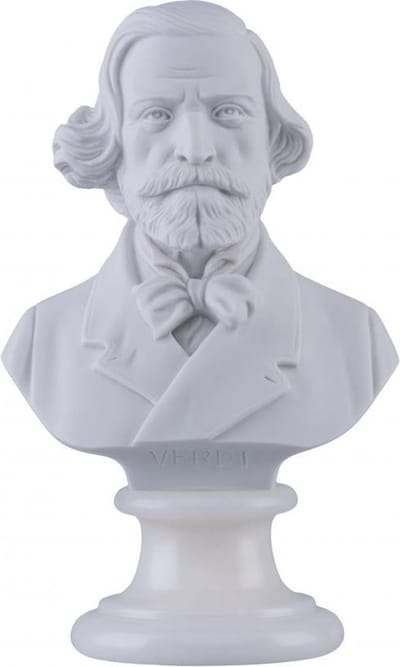 Music Gifts - Albast borstbeeld Verdi 30 cm