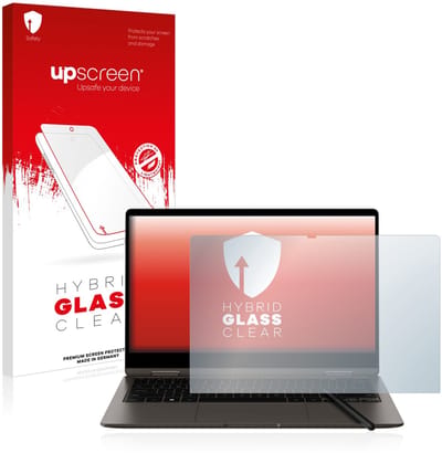 upscreen - Screenprotector voor Samsung Galaxy Book3 360 13" - Folie Beschermfolie Beschermglas transparant