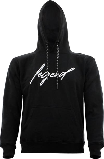 Hoodie Heren / Dames Signature Milano Zwart M