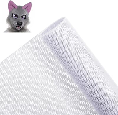 Waterdichte Fursuit Oognet voor Therian Masker 30 x 100 cm, Plastic Mesh Sheet voor Cosplay, Decoratie en Creatieve Projecten met 0.8mm Gaten