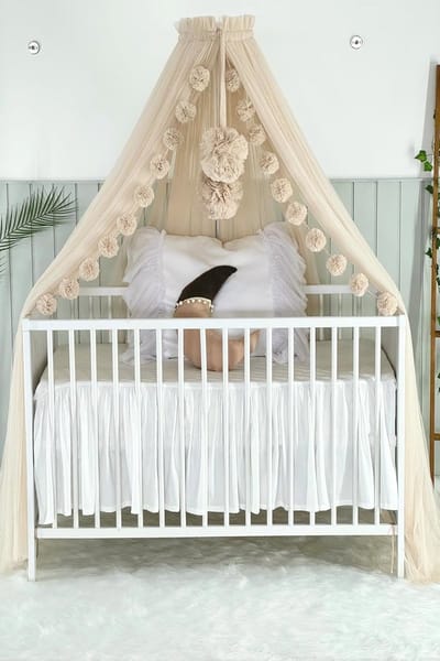 Bedhemel voor Babybed - Premium Tule Decoratie voor Babyslaapkamer
