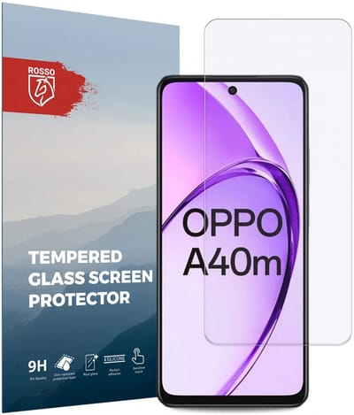 Rosso Screen Protector Geschikt voor Rosso Oppo A60 5G / A40 / A40m | 9H Tempered Glass | Glasplaatje | Beschermlaag | Beschermglas | 9H Hardheid