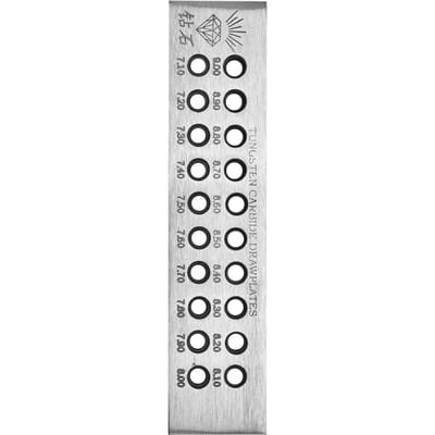 Planche à dessin métallique à trous ronds, plaque de tirage, outils de bijouterie, décorations, accessoires (7.1-9.00)