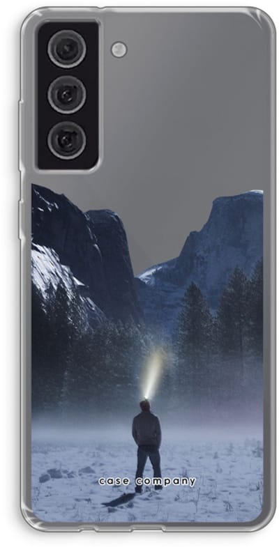 Hoesje geschikt voor Samsung Galaxy S21 FE hoesje - Wanderlust - Soft Cover Telefoonhoesje - Bescherming aan alle Kanten en Schermrand
