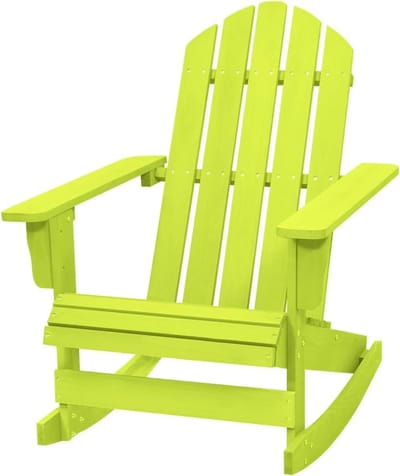 Adirondack Schommelstoel - Tuinstoel Hout - Ontspannen Buiten Zitten - Massief Weerbestendig Hout - 70 x 91.5 x 92 cm