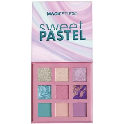 Fard à paupières - Palette 9 fards Sweet Pastel - Couleur Violet - Teinte Pastel - Non Waterproof violet